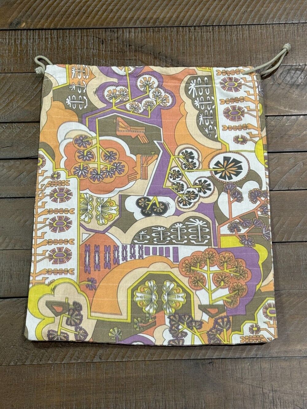 TRINA TURK Cloth Dust Bag 11" x 14" Shoe Handbag Storage Logo Drawstring Pull